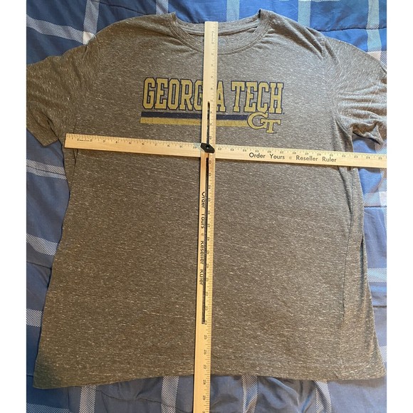 Champion mens 2XL graphic t shirt University of Georiga Tech gray - Picture 3 of 8